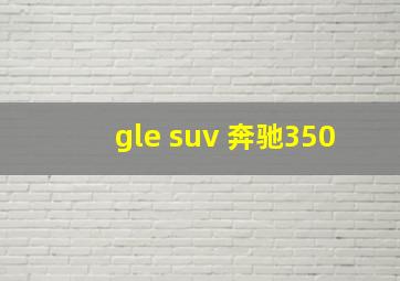 gle suv 奔驰350